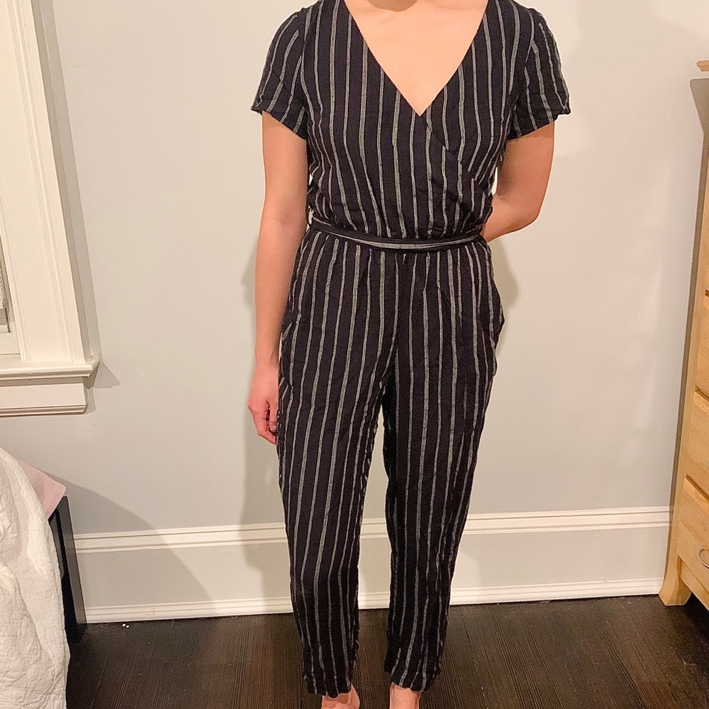 Abercrombie Pinstripe Jumpsuit